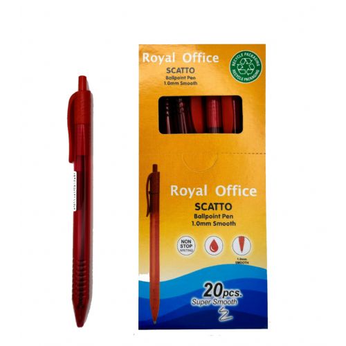 PENNE SF ROYAL OFFICE A SCATTO R20 1,0MM ROSSO CF20